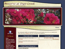 Tablet Screenshot of preserveatdyercreek.com